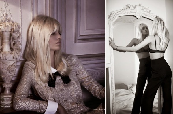 Vogue Russia, YSL, Saint Laurent, 70s, Nadja Bender, model, editorial, Vogue, style, fashion, icon, sbyb, 