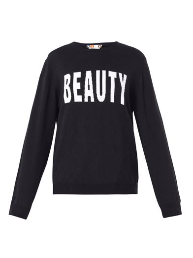slogan sweaters, essential trending, how to wear, where to buy, style, fashion, street style, trend, inspiration, online, shop, buy, net-a-porter.com, farfetch, stylebop, matchesfashion, MSGM, Acne, Kenzo, 3.1 Phillip Lim, Style by Yellow Button, sbyb
